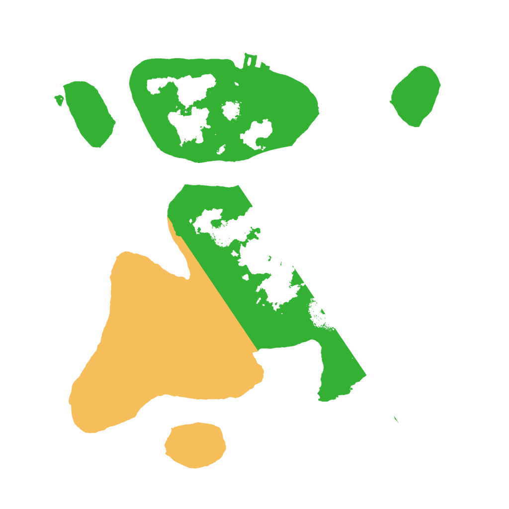 Biome Rust Map: Procedural Map, Size: 2500, Seed: 54982