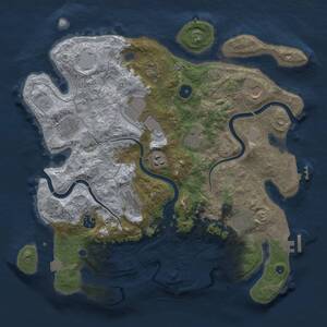 Thumbnail Rust Map: Procedural Map, Size: 3800, Seed: 482875626, 16 Monuments