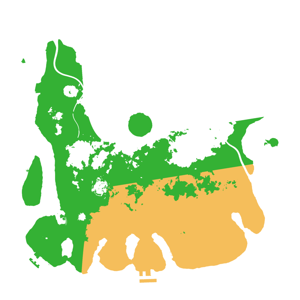 Biome Rust Map: Procedural Map, Size: 3550, Seed: 764096