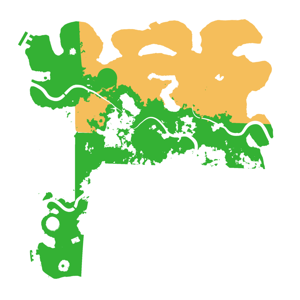 Biome Rust Map: Procedural Map, Size: 4000, Seed: 16909