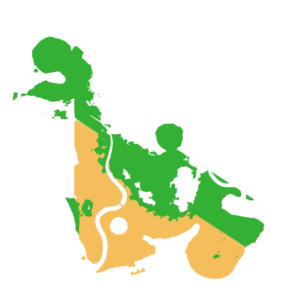 Biome Rust Map: Procedural Map, Size: 3000, Seed: 64912458