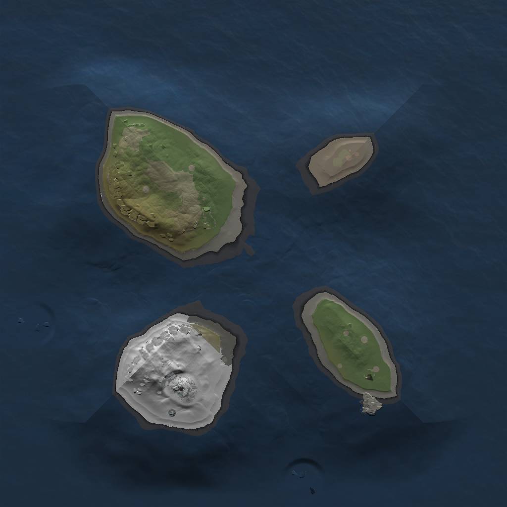 Rust Map: Procedural Map, Size: 1250, Seed: 1008, 3 Monuments