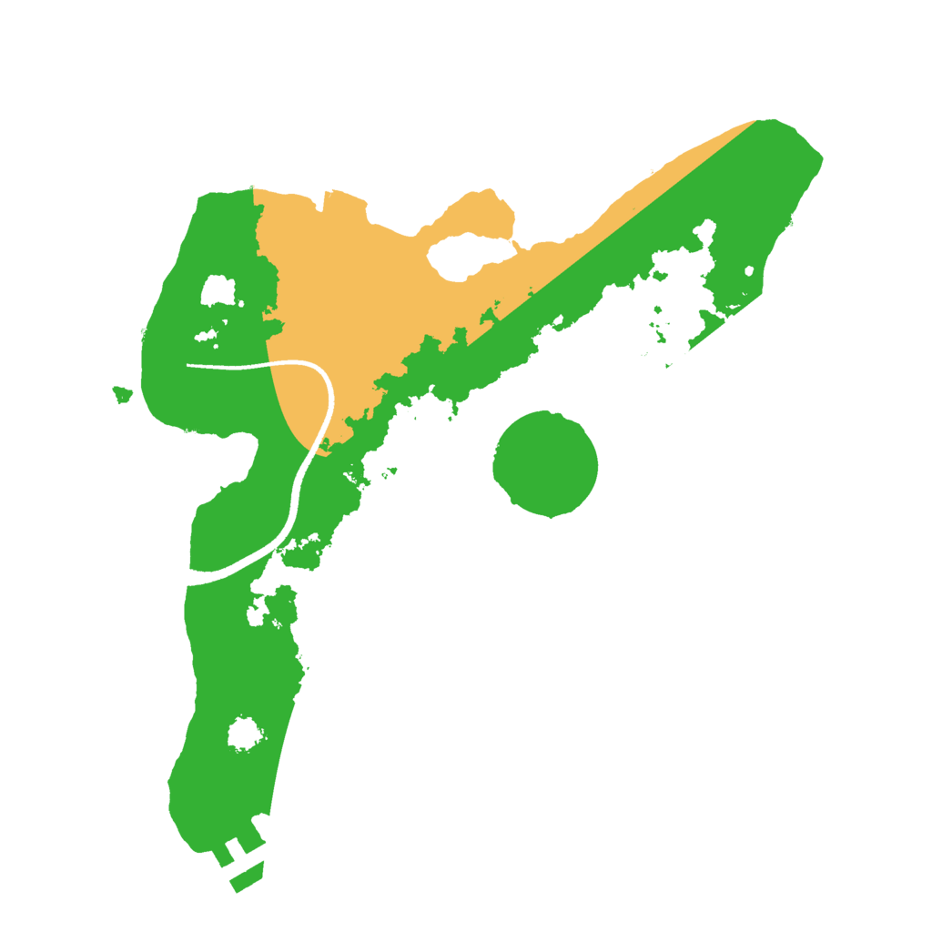 Biome Rust Map: Procedural Map, Size: 2500, Seed: 1911192174
