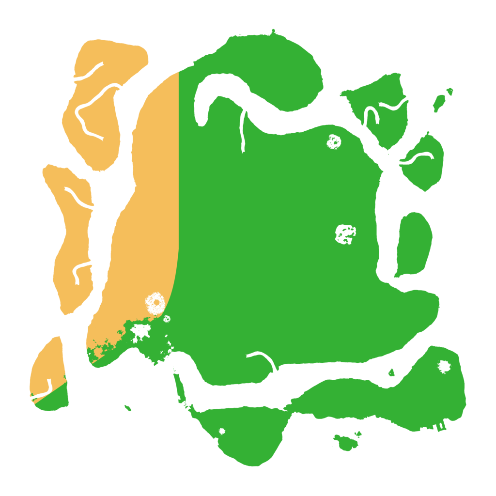 Biome Rust Map: Procedural Map, Size: 3550, Seed: 684571