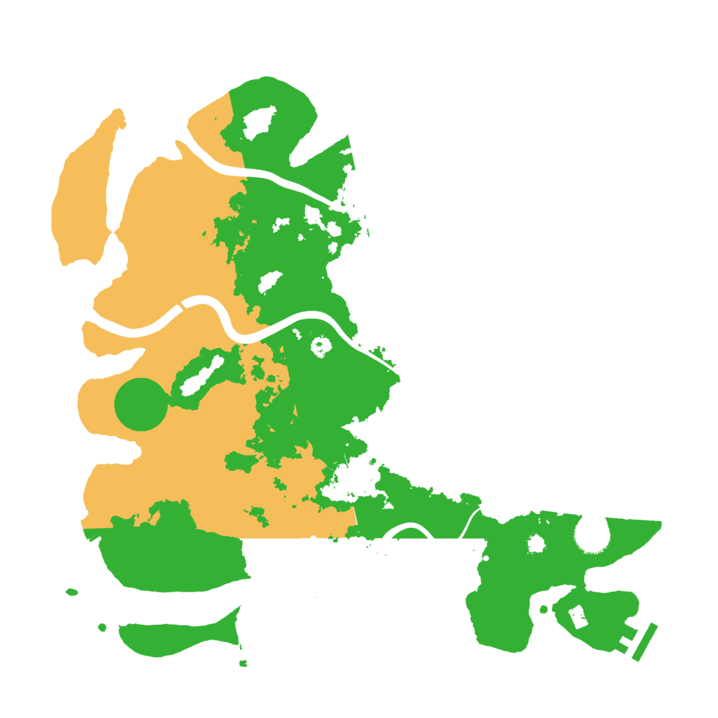 Biome Rust Map: Procedural Map, Size: 3550, Seed: 650850