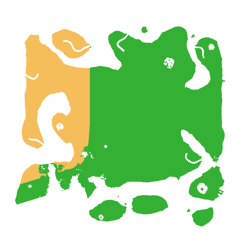 Biome Rust Map: Procedural Map, Size: 3550, Seed: 155483