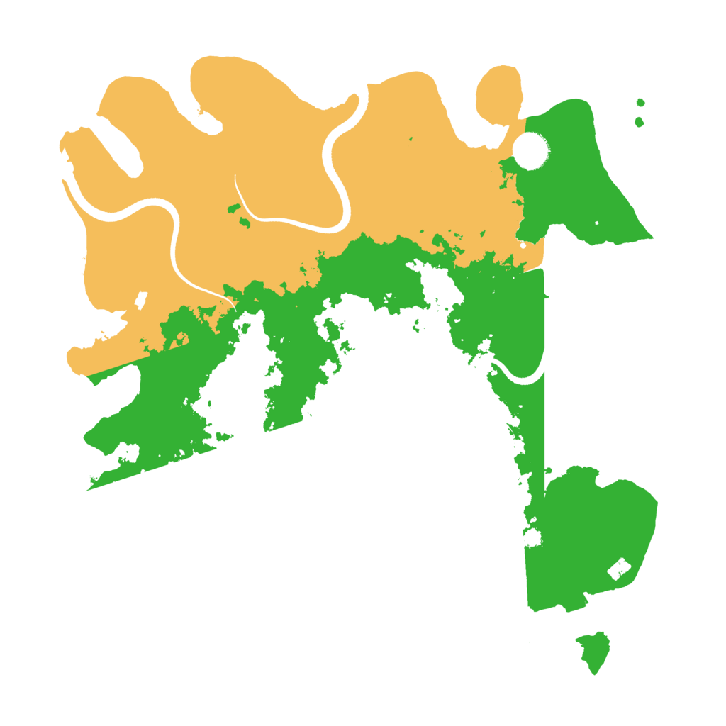 Biome Rust Map: Procedural Map, Size: 3550, Seed: 515323