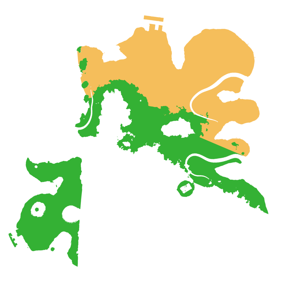 Biome Rust Map: Procedural Map, Size: 3000, Seed: 1093085126