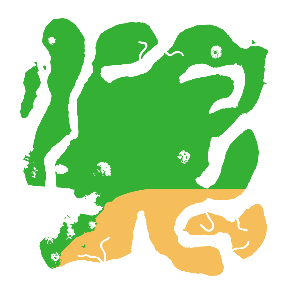 Biome Rust Map: Procedural Map, Size: 3600, Seed: 2049436459