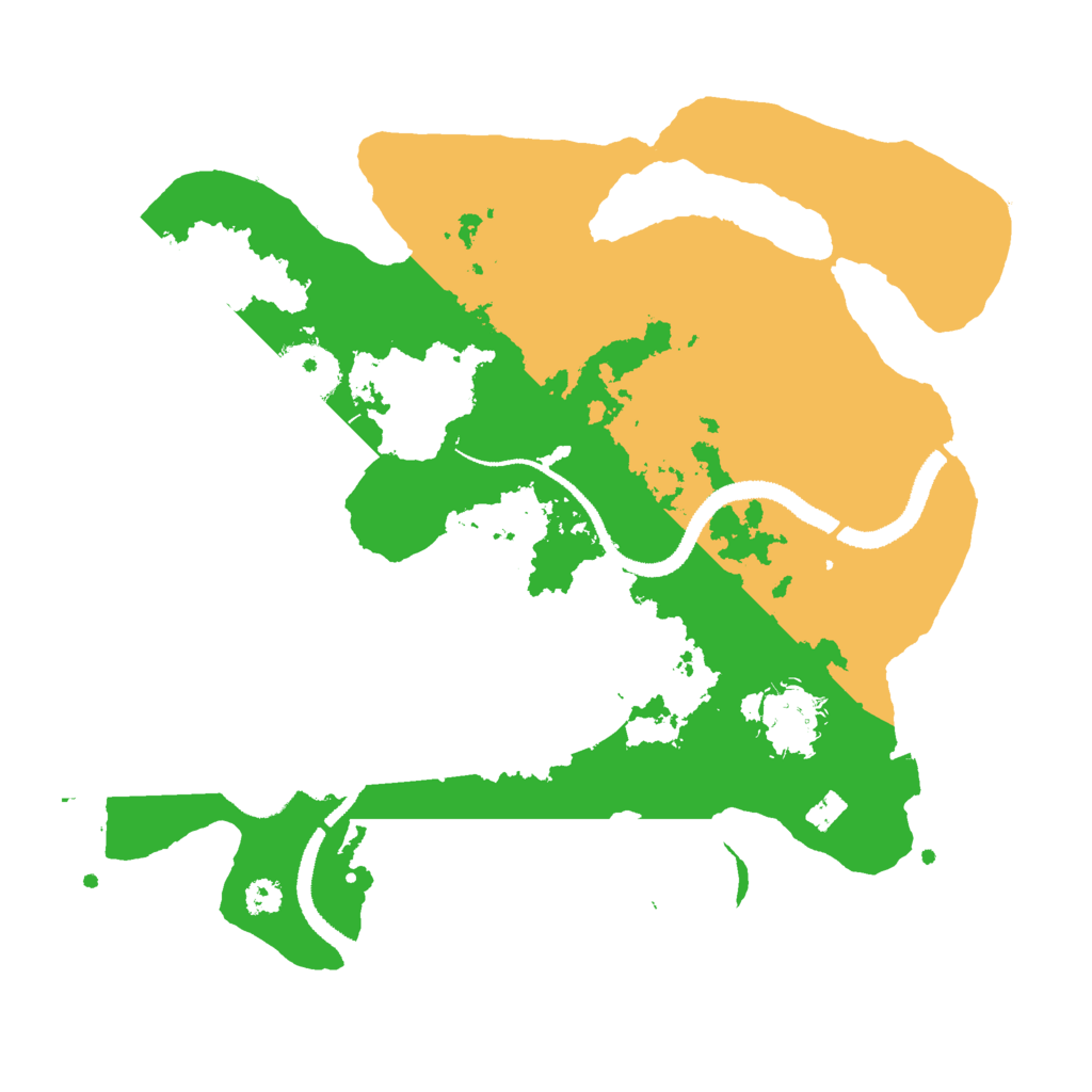 Biome Rust Map: Procedural Map, Size: 3000, Seed: 392936