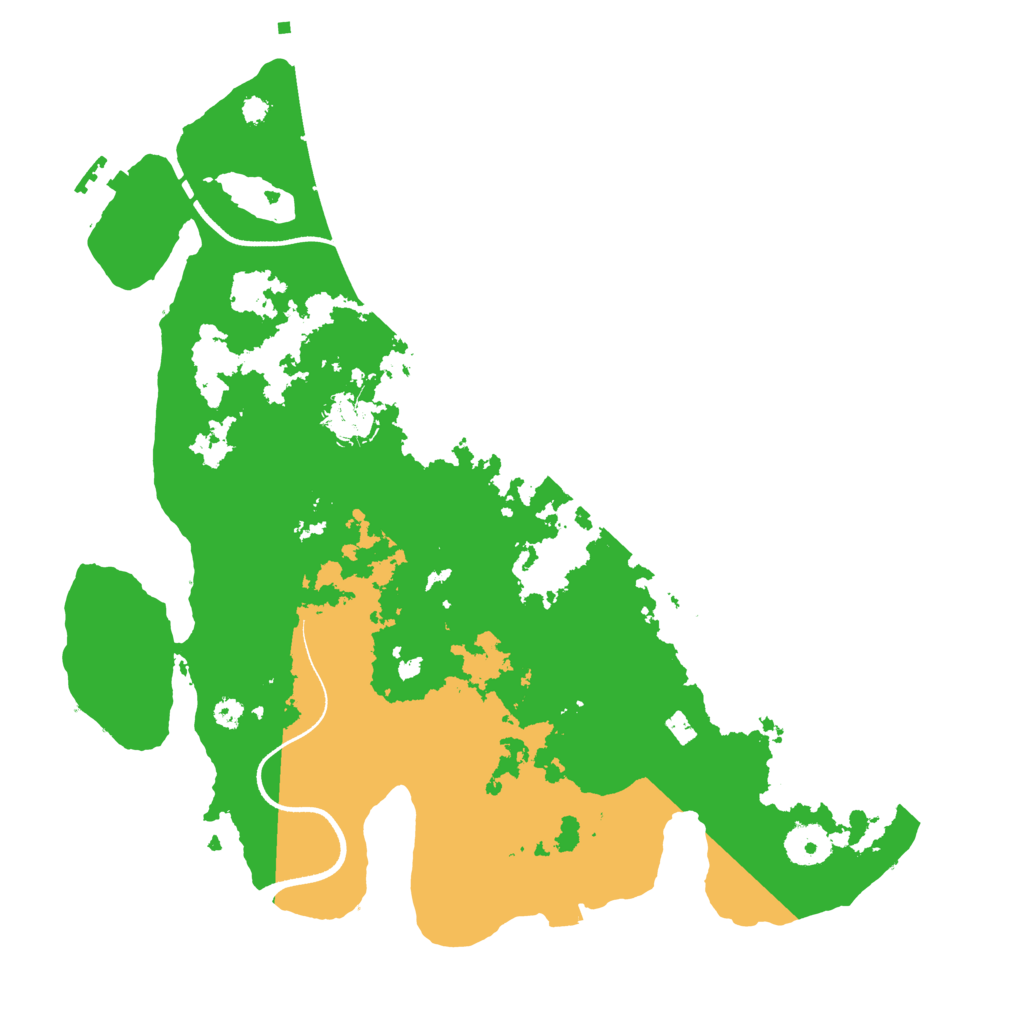 Biome Rust Map: Procedural Map, Size: 3500, Seed: 7177