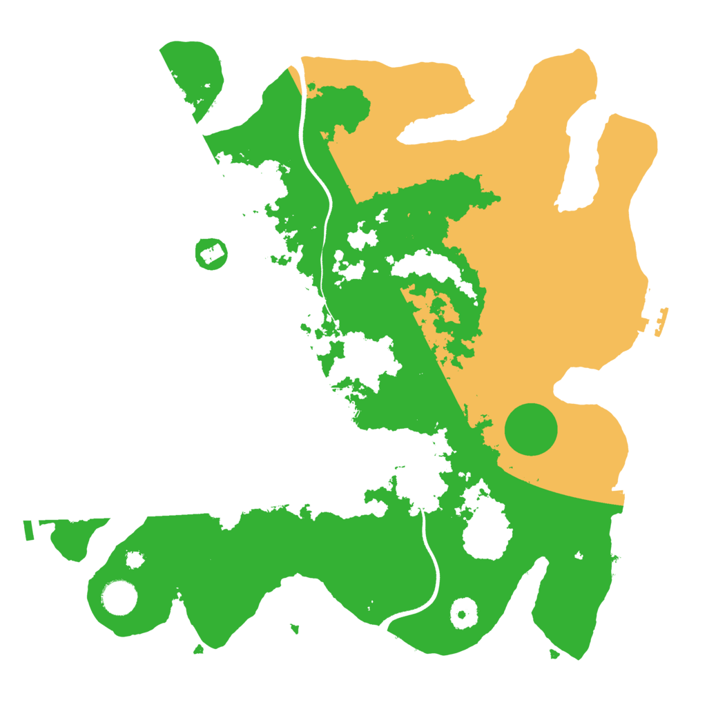 Biome Rust Map: Procedural Map, Size: 3550, Seed: 11080