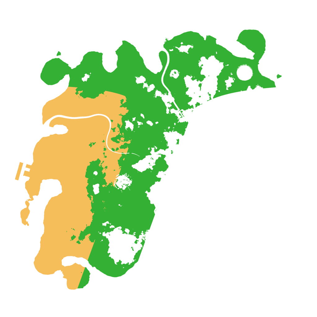 Biome Rust Map: Procedural Map, Size: 3550, Seed: 251693