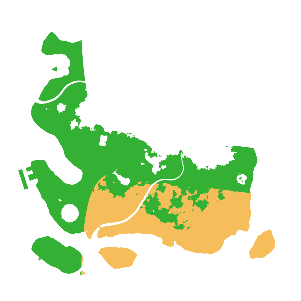 Biome Rust Map: Procedural Map, Size: 3000, Seed: 136051
