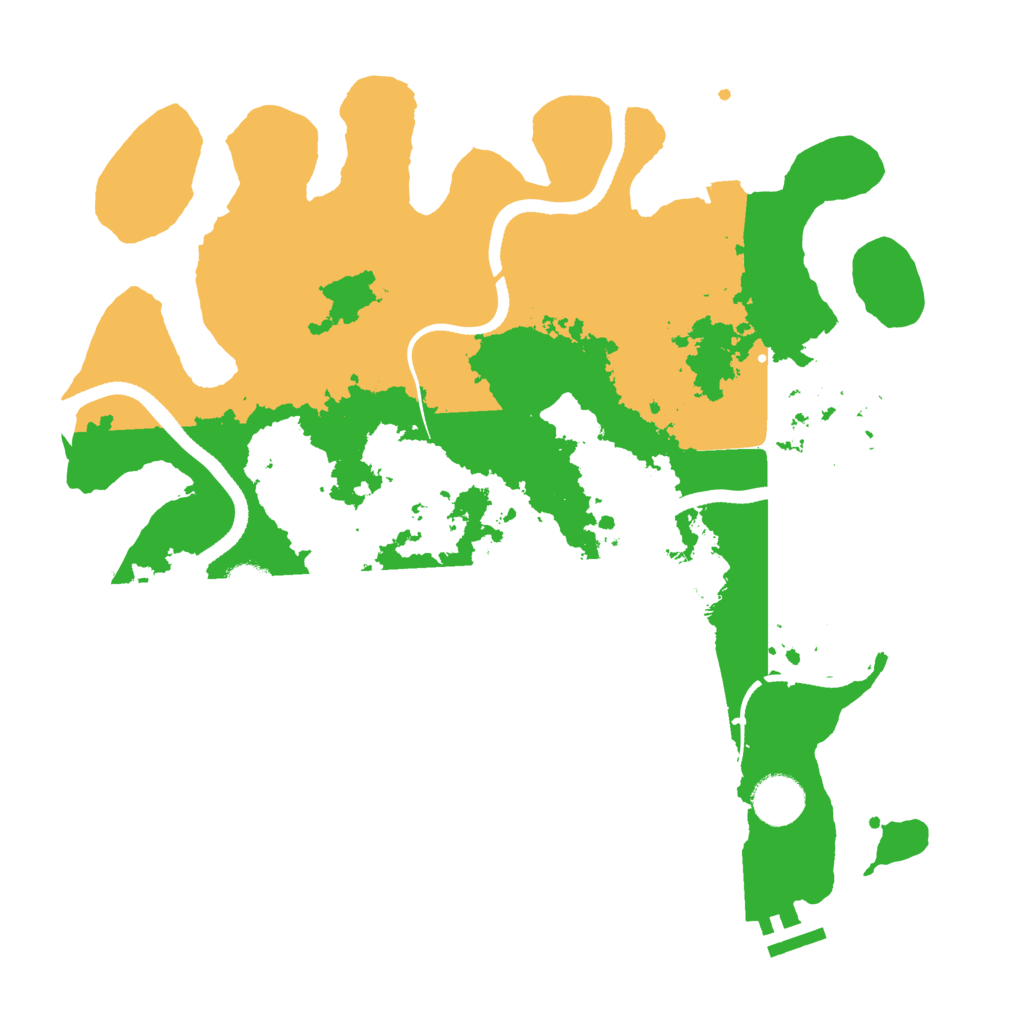 Biome Rust Map: Procedural Map, Size: 3500, Seed: 784939828