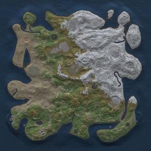 Thumbnail Rust Map: Procedural Map, Size: 3850, Seed: 2007795074, 17 Monuments