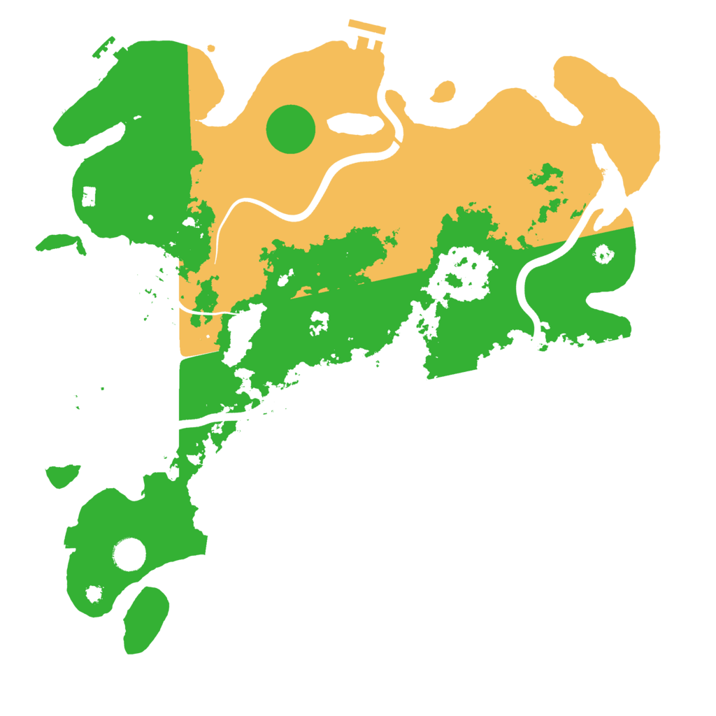 Biome Rust Map: Procedural Map, Size: 3850, Seed: 206845835