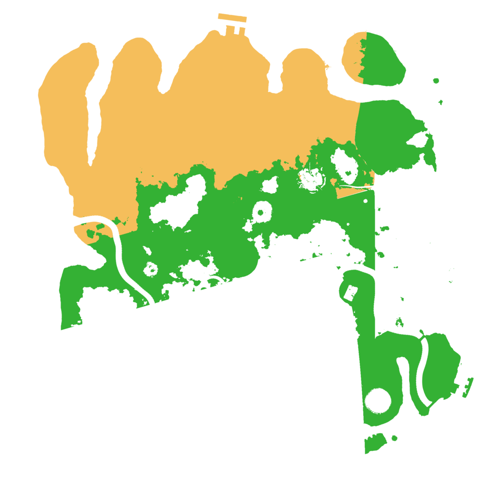 Biome Rust Map: Procedural Map, Size: 3550, Seed: 580227