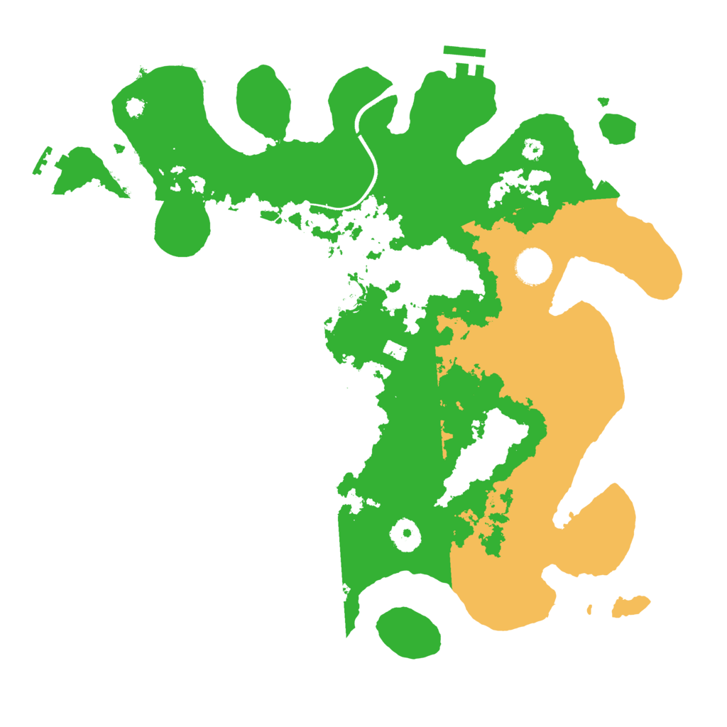 Biome Rust Map: Procedural Map, Size: 3500, Seed: 24185435