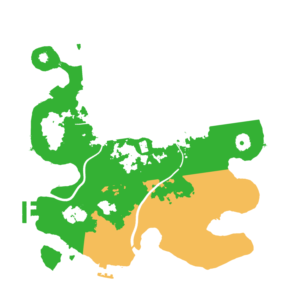 Biome Rust Map: Procedural Map, Size: 2800, Seed: 58