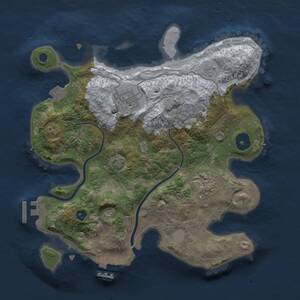 Thumbnail Rust Map: Procedural Map, Size: 2800, Seed: 58, 8 Monuments