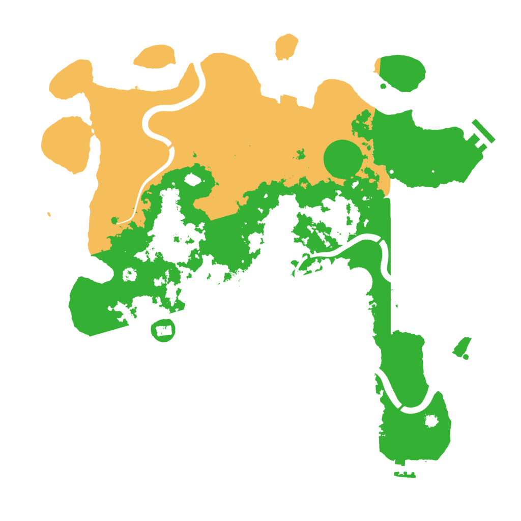 Biome Rust Map: Procedural Map, Size: 3650, Seed: 456733334
