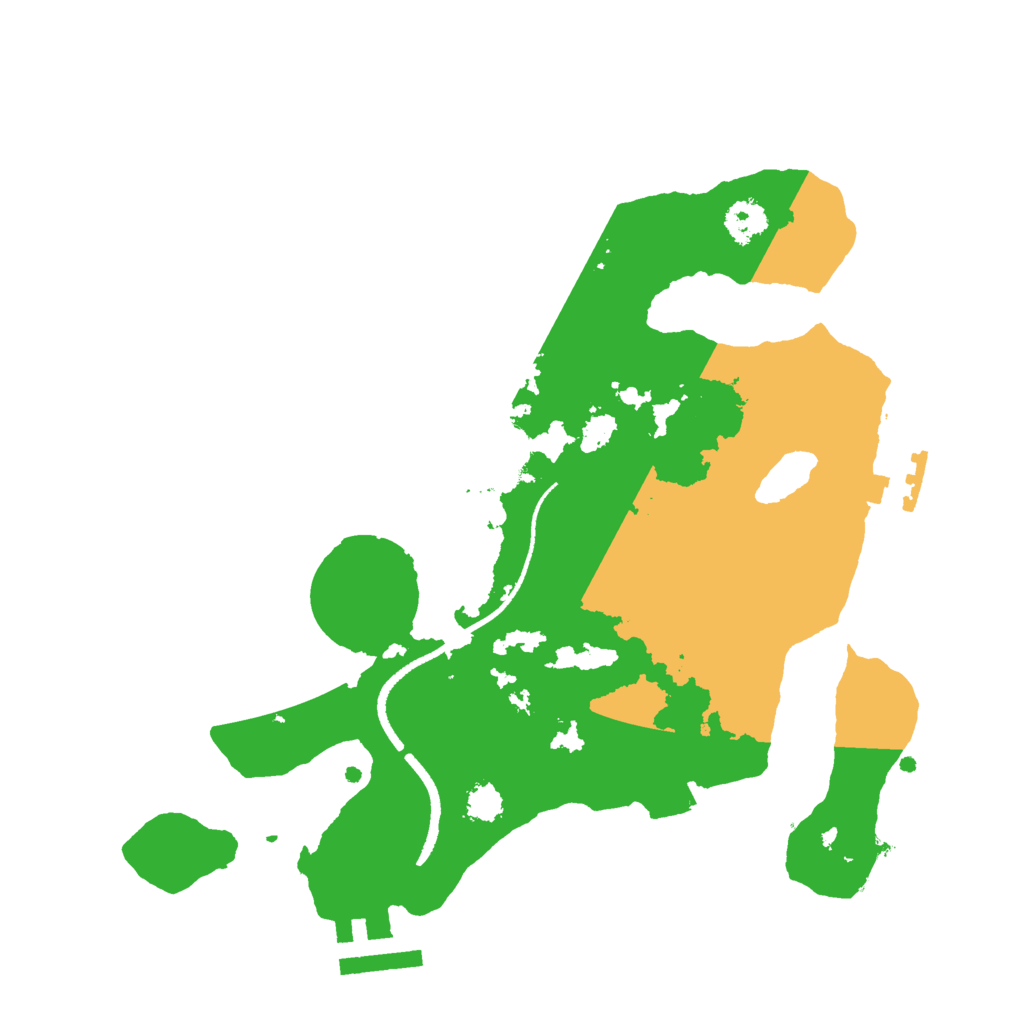 Biome Rust Map: Procedural Map, Size: 2500, Seed: 1610813423