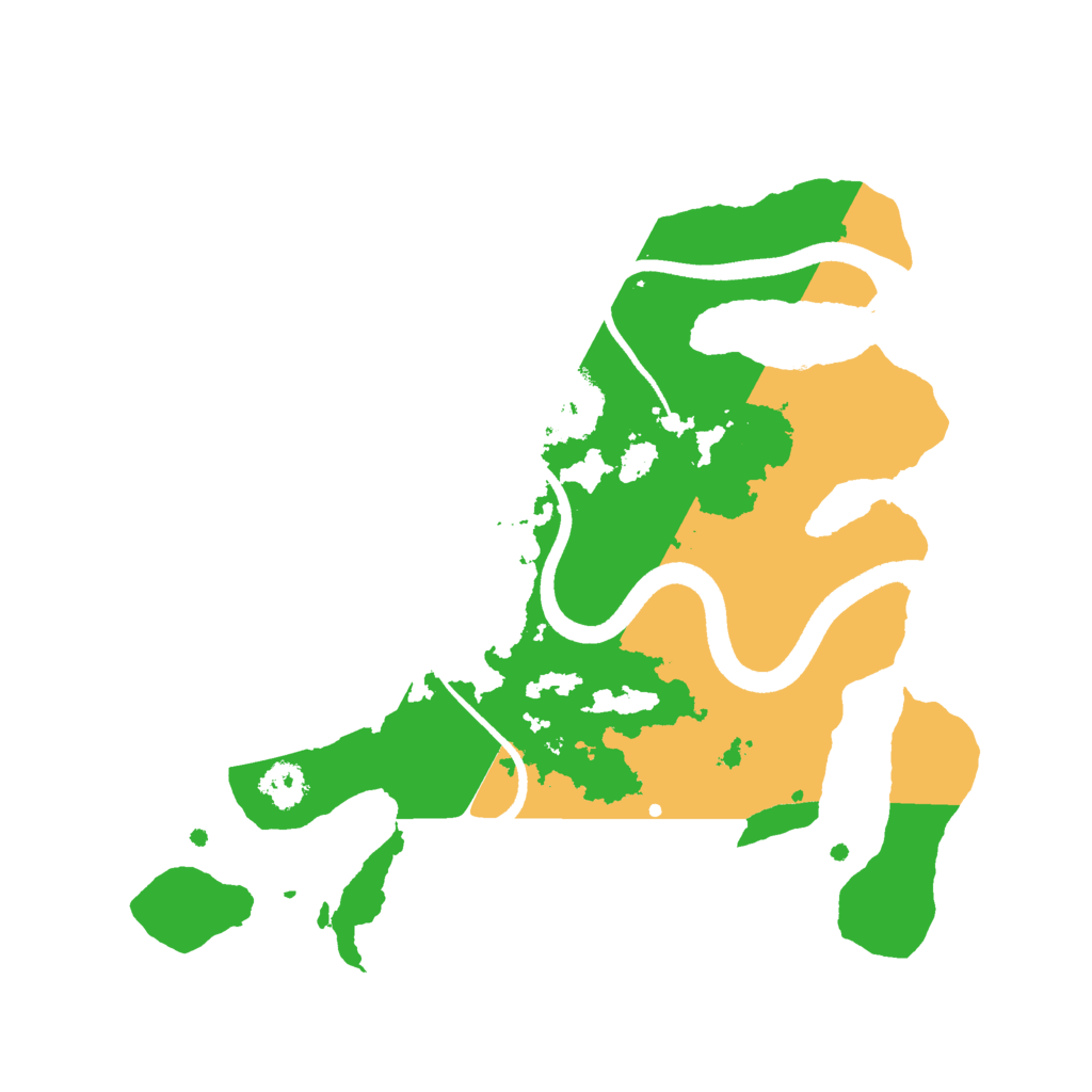 Biome Rust Map: Procedural Map, Size: 2500, Seed: 1610813423