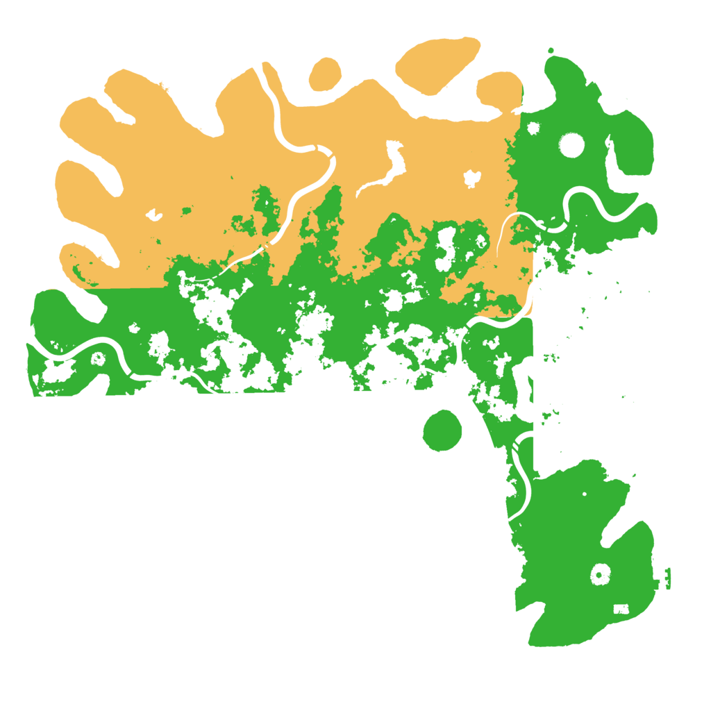 Biome Rust Map: Procedural Map, Size: 5000, Seed: 57385