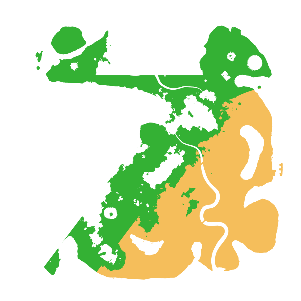 Biome Rust Map: Procedural Map, Size: 3550, Seed: 305856