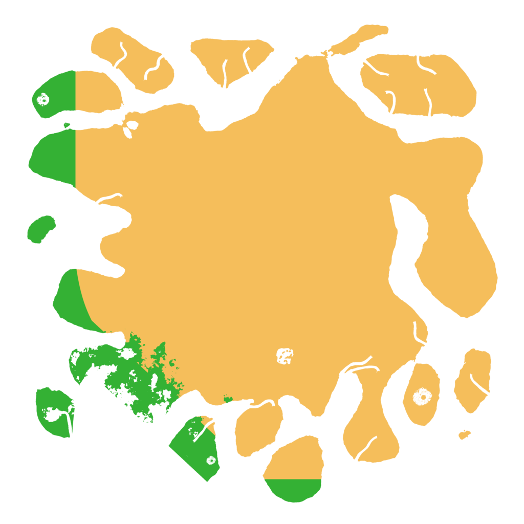 Biome Rust Map: Procedural Map, Size: 4500, Seed: 300574