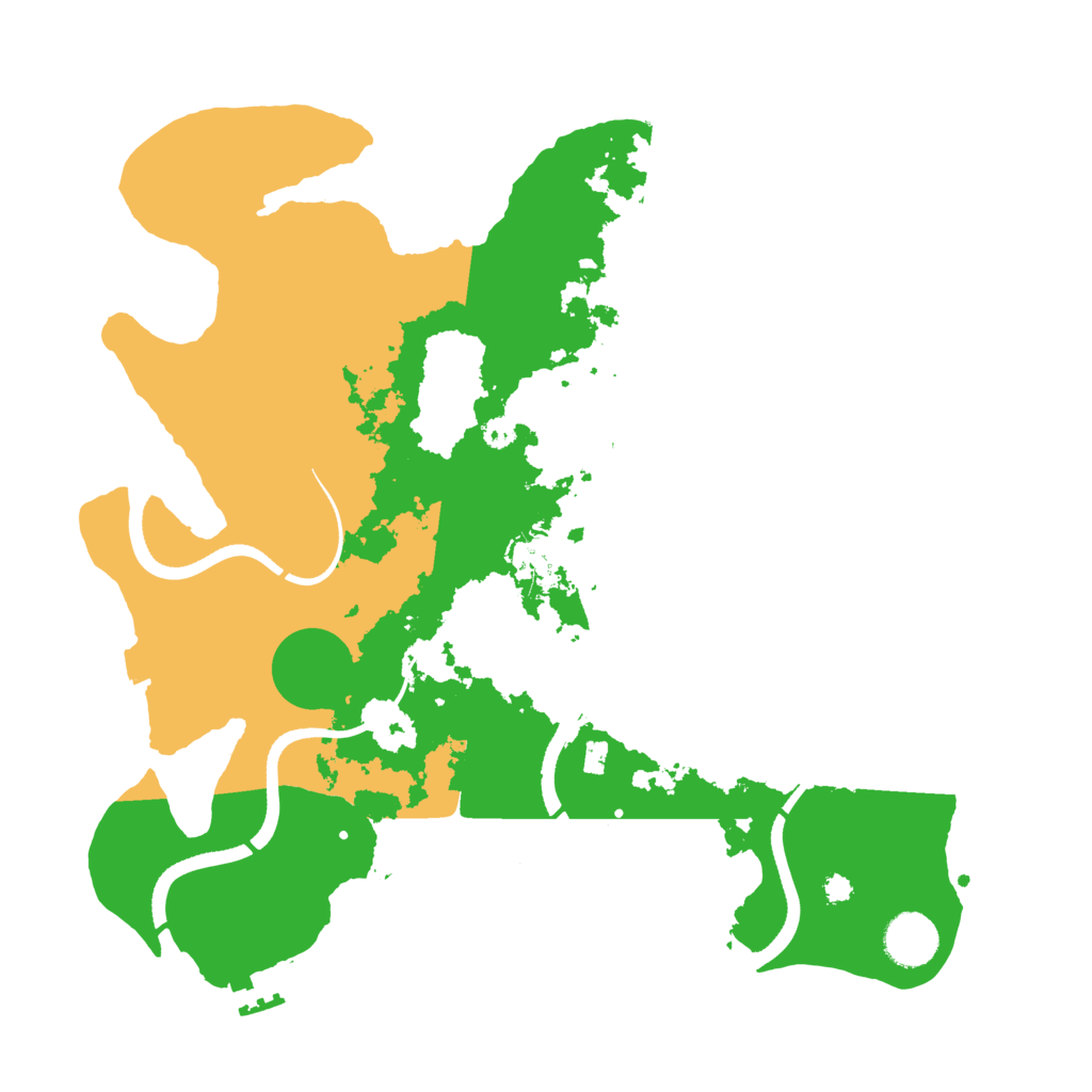 Biome Rust Map: Procedural Map, Size: 3550, Seed: 35636815
