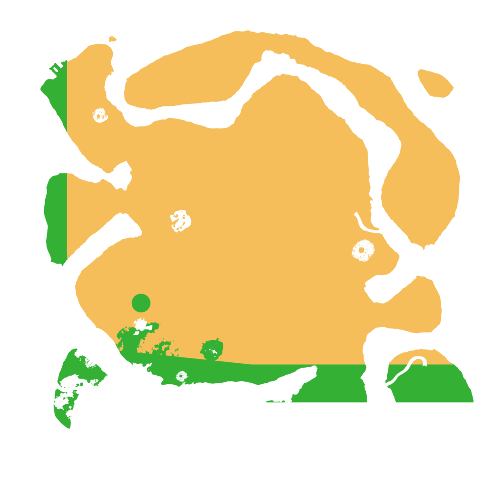 Biome Rust Map: Procedural Map, Size: 3550, Seed: 222109