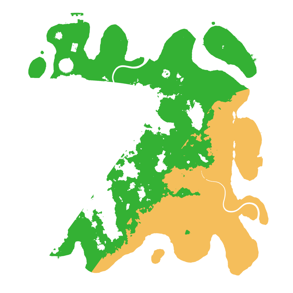Biome Rust Map: Procedural Map, Size: 3550, Seed: 998639