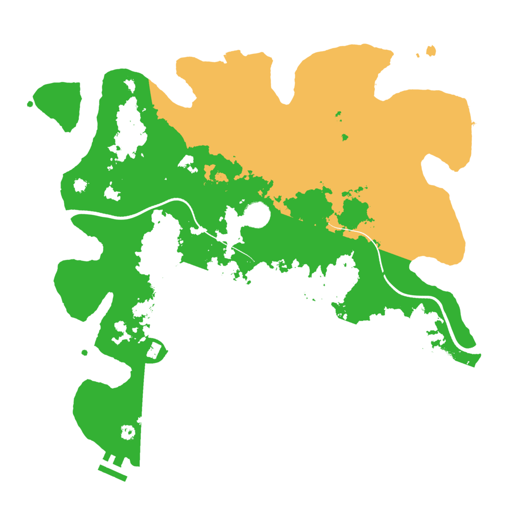 Biome Rust Map: Procedural Map, Size: 3550, Seed: 784631