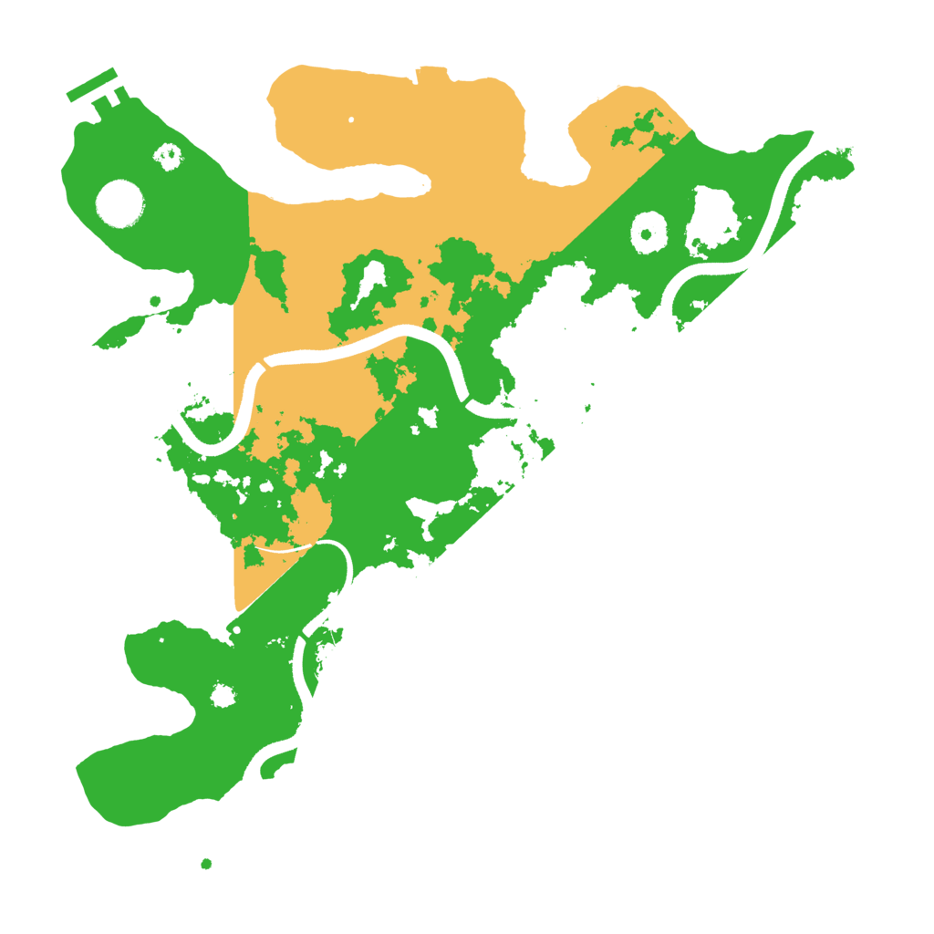 Biome Rust Map: Procedural Map, Size: 3500, Seed: 70493533