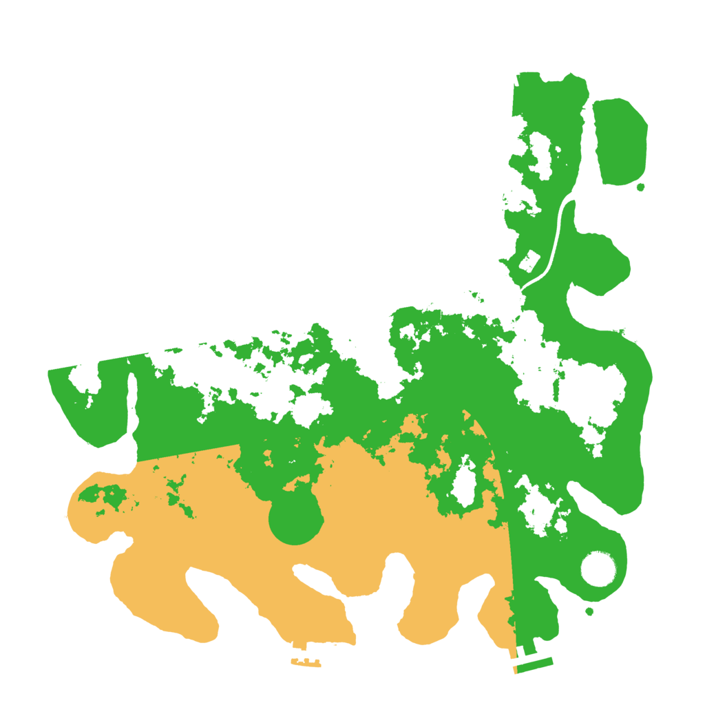 Biome Rust Map: Procedural Map, Size: 3550, Seed: 346302