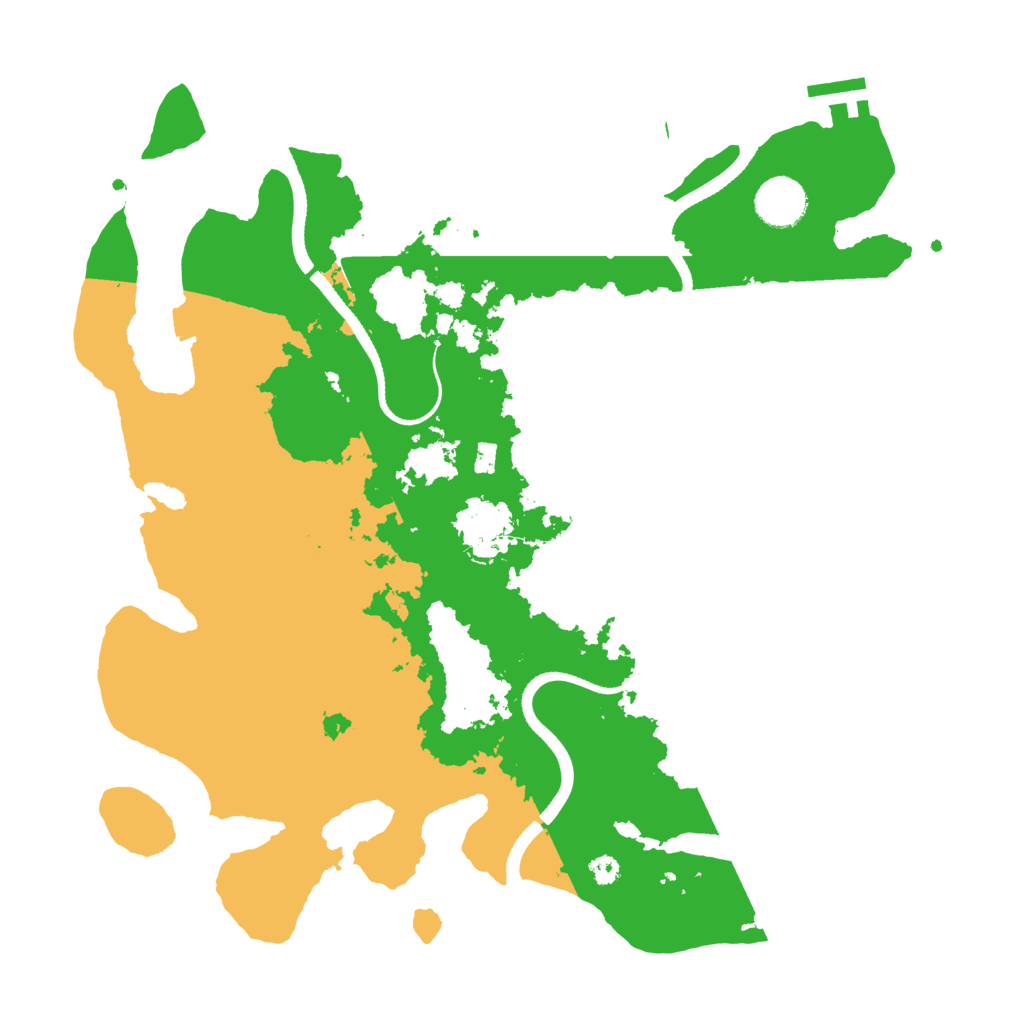 Biome Rust Map: Procedural Map, Size: 3550, Seed: 205733