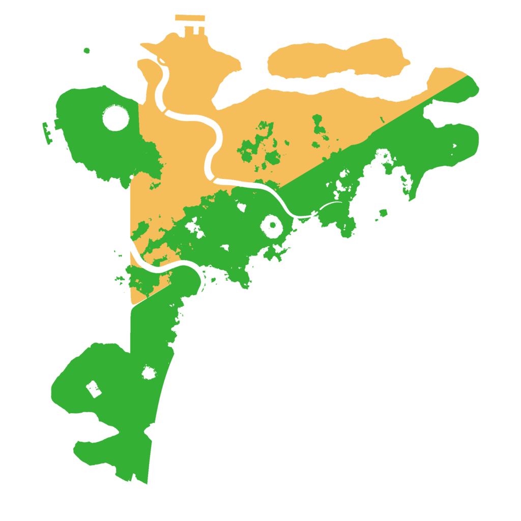 Biome Rust Map: Procedural Map, Size: 3550, Seed: 23437