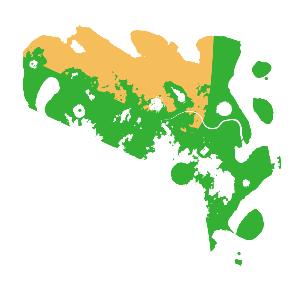 Biome Rust Map: Procedural Map, Size: 3550, Seed: 84284