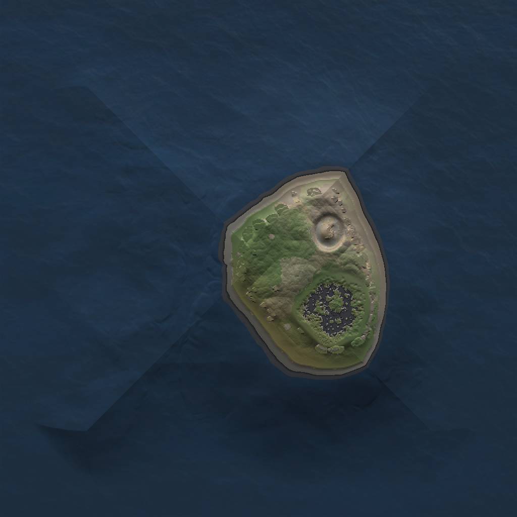 Rust Map: Procedural Map, Size: 1000, Seed: 800842069, 3 Monuments