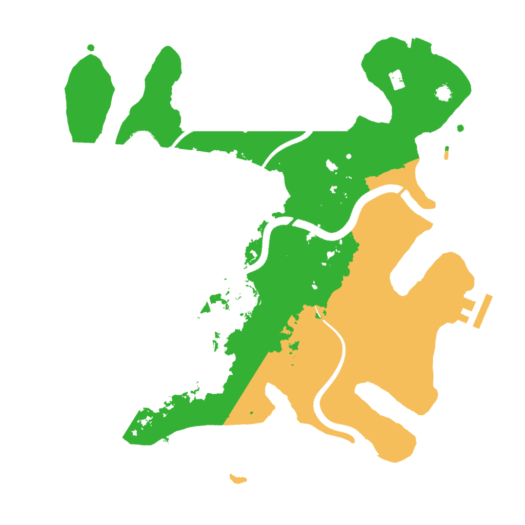 Biome Rust Map: Procedural Map, Size: 3000, Seed: 477931