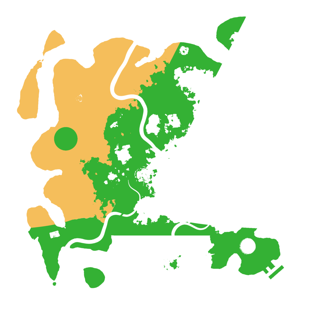 Biome Rust Map: Procedural Map, Size: 3550, Seed: 618039