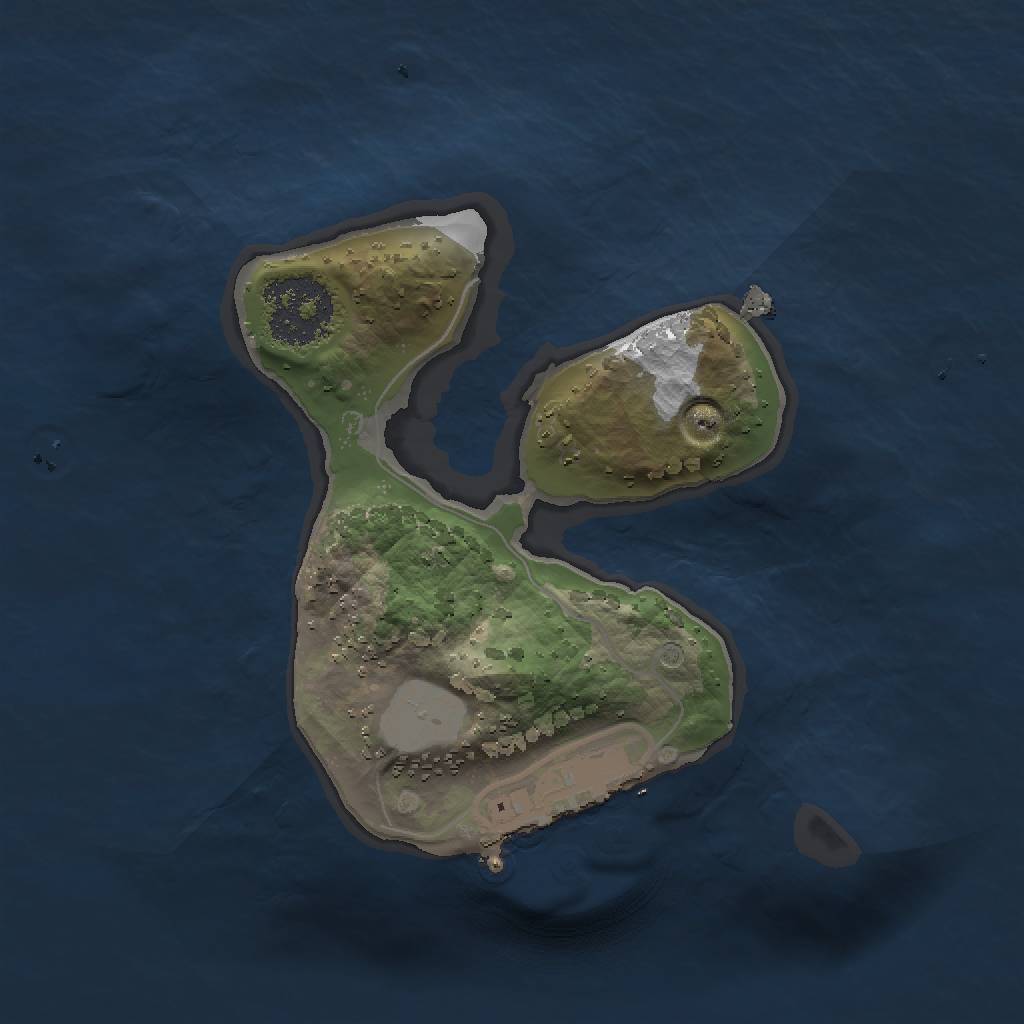 Rust Map: Procedural Map, Size: 1500, Seed: 8008420, 5 Monuments