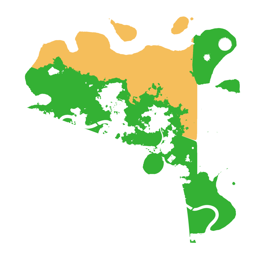 Biome Rust Map: Procedural Map, Size: 3550, Seed: 154557