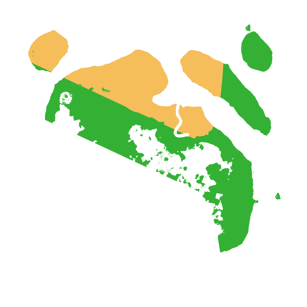 Biome Rust Map: Procedural Map, Size: 2500, Seed: 957390230