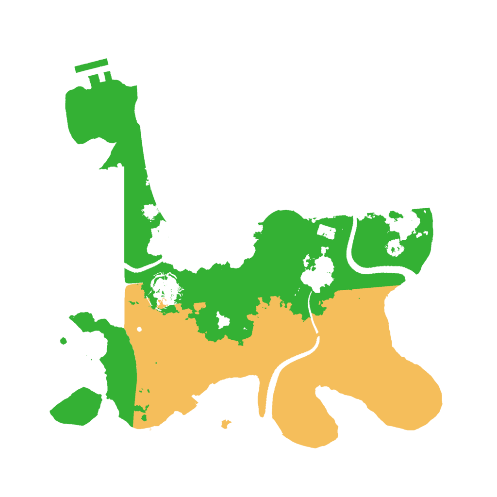 Biome Rust Map: Procedural Map, Size: 3000, Seed: 602543