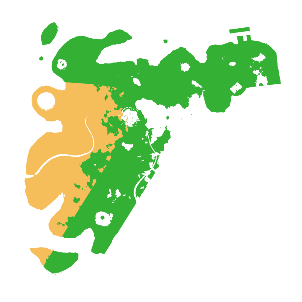 Biome Rust Map: Procedural Map, Size: 3000, Seed: 739452