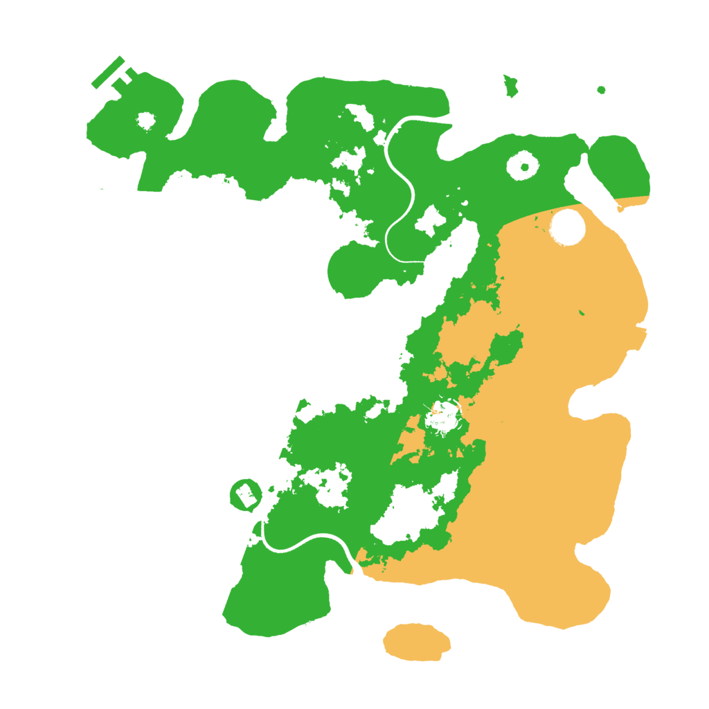 Biome Rust Map: Procedural Map, Size: 3550, Seed: 995111