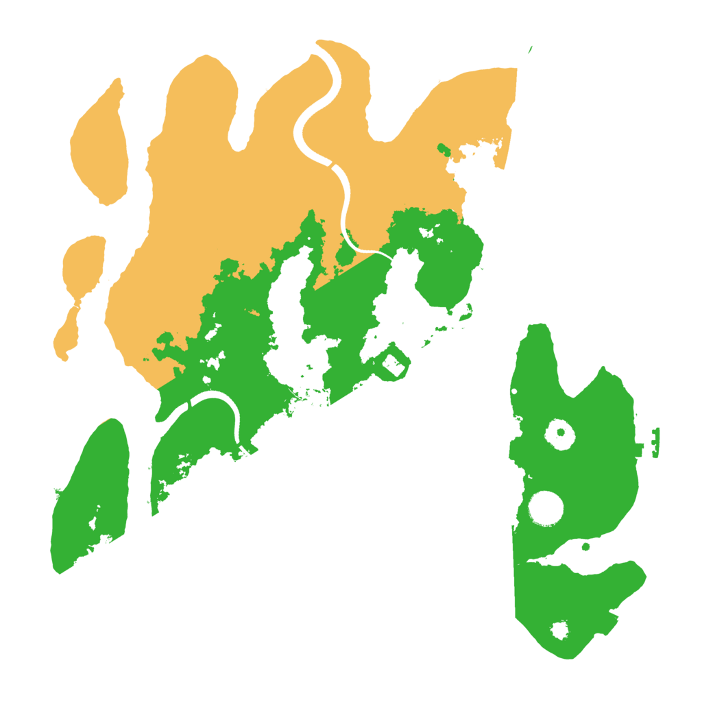 Biome Rust Map: Procedural Map, Size: 3550, Seed: 881191